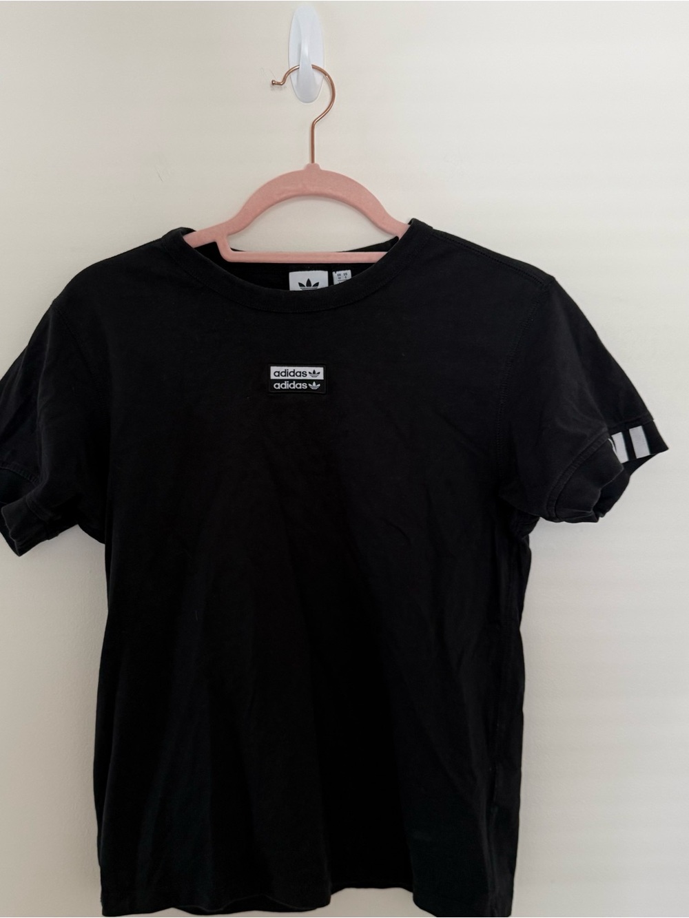 Adidas Black Logo Crew Neck T-Shirt